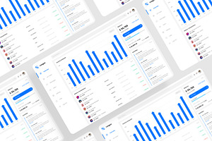 Finance Dashboard UI Kit Figma, an UI Kit Template by iDoodle Studio