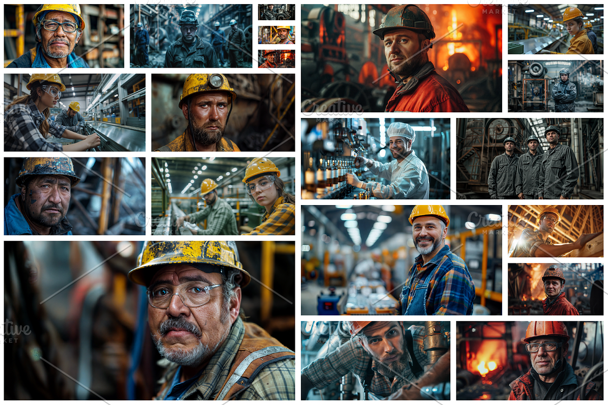 39 portraits of workers, a Person Photo by Handmadefont (Photo 2 of 41)