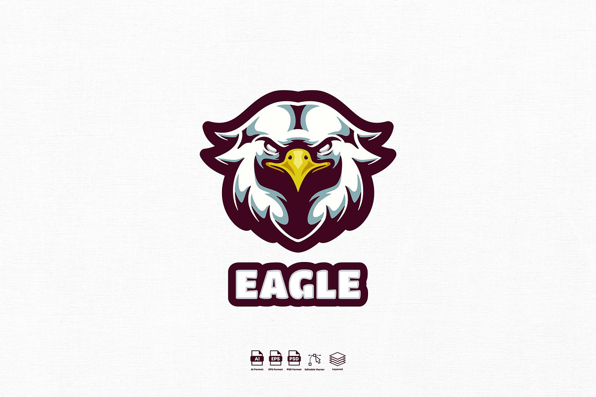 Eagle Mascot Logo Design, a Branding & Logo Template by kromastd22