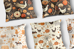 26 Autumnal Seamless Patterns