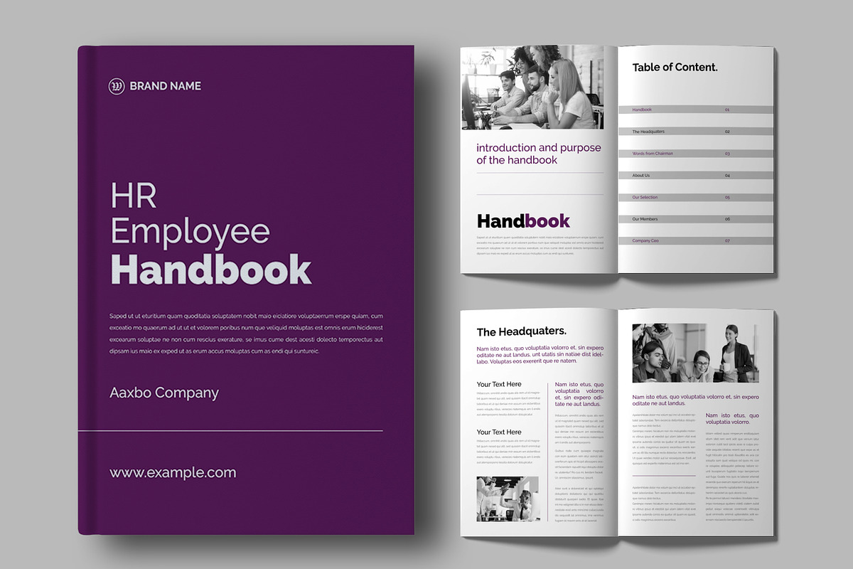Business Employee Handbook Brochure, a Brochure Template by MightyDesign (Photo 1 of 8)