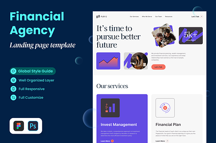 HTML/CSS Template | Website & App Templates ~ Creative Market
