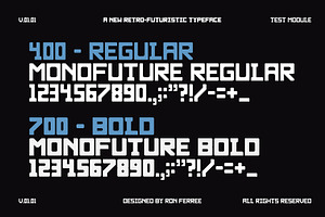 Monofuture Typeface