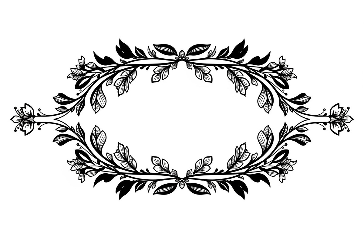 Vintage Floral Frame Vector Bundle, an Illustration by Designs_River (Photo 39 of 51)