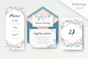 Wedding collection - Dusty blue, an Invitation Template by Alewiena (Thumbnail 2 of 9)