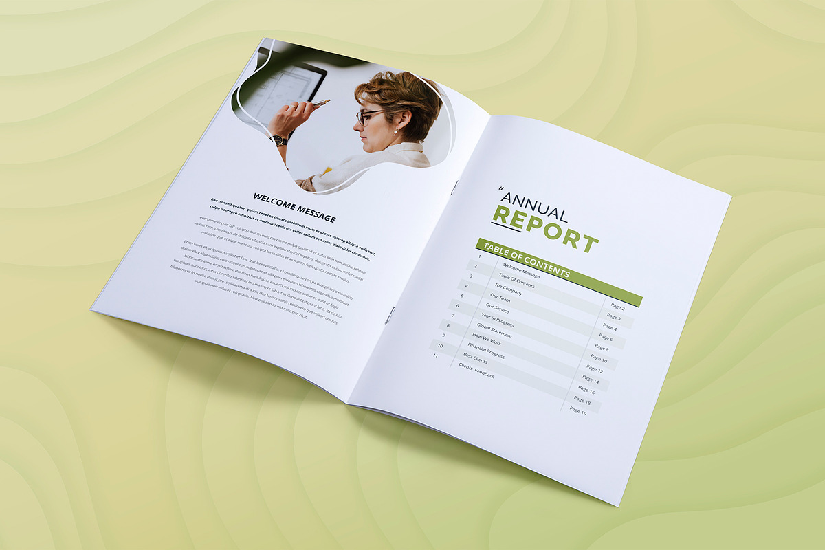Canva Annual Report, a Brochure Template by DesignDevisers (Photo 2 of 11)