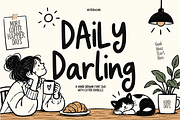 Daily Darling font duo, a Handwritten Font by cocodesign (Thumbnail 1 of 8)