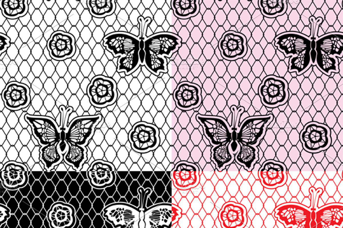 Set of Lace seamless patterns, a Pattern Graphic by Lian-art (Photo 3 of 4)
