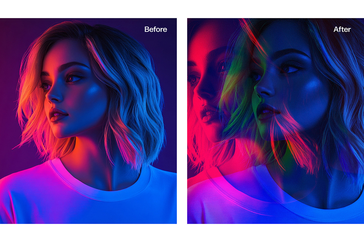 RGB Split Double Exposure, a Layer Style Add-On by DesignerCandies (Photo 2 of 7)
