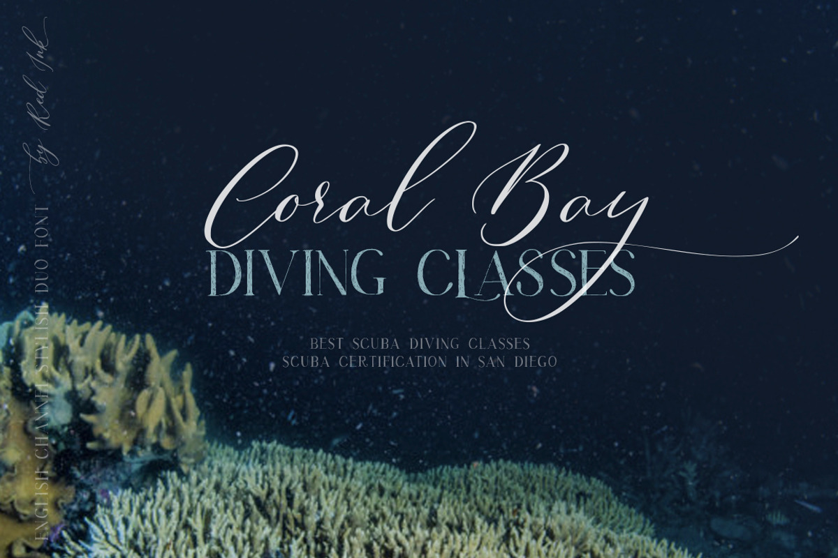 English Channel. Duo Font. preview 5