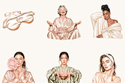 Self Care Women Spa Relaxation, a Person Illustration by BusyDaydesign (Thumbnail 4 of 9)