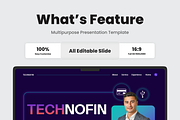 Financial Technology Powerpoint, a Presentation Template by SquidPixey (Thumbnail 2 of 6)