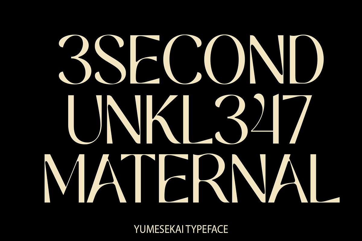 Yumesekai Typeface, a Sans Serif Font by INKSUN™ (Photo 4 of 11)