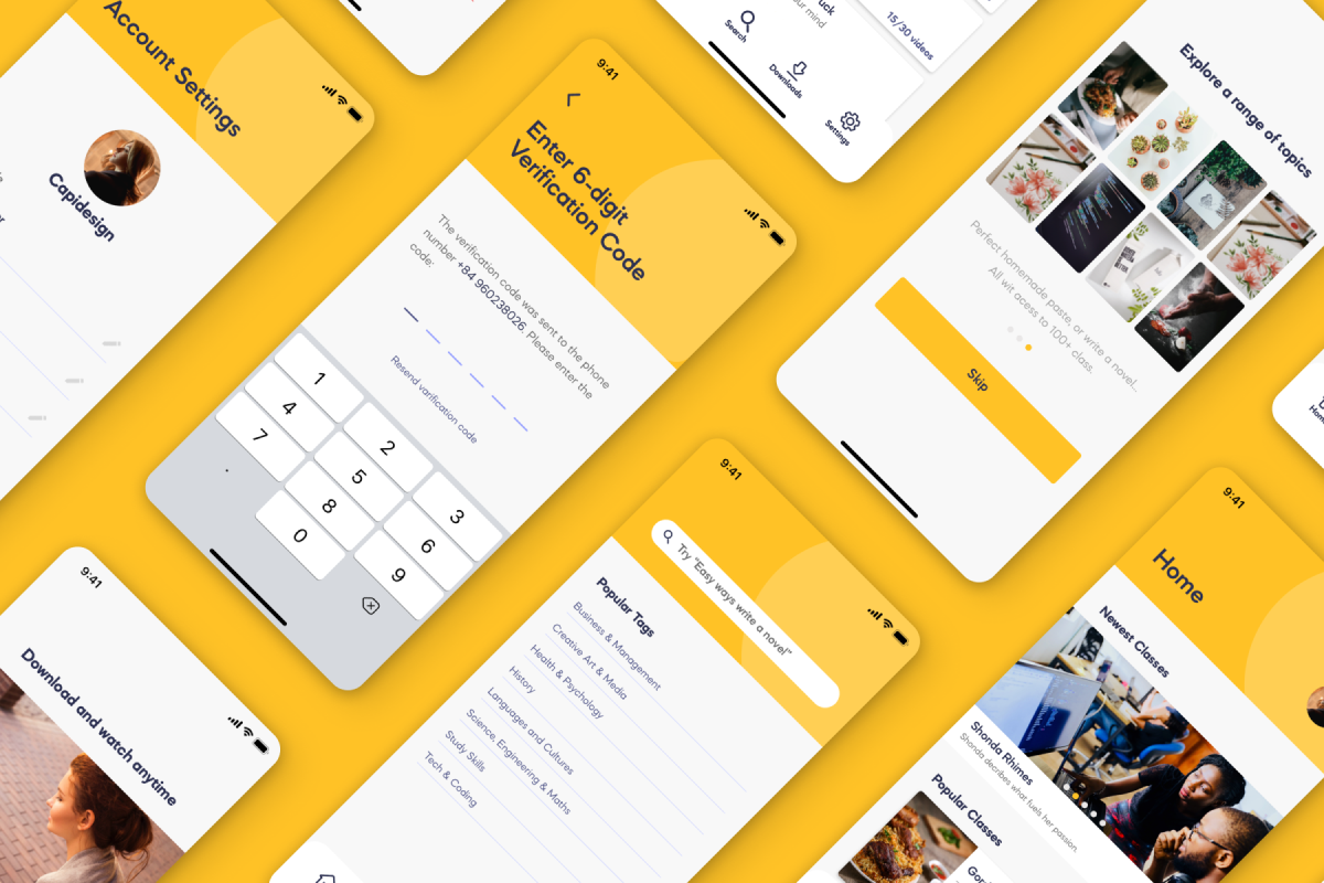 Edupi - E-Learning App Design UI Kit, an App Template by Capi Product (Photo 5 of 6)