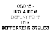 OZONE family - Display Font, a Sans Serif Font by Art Sproot (Thumbnail 2 of 23)