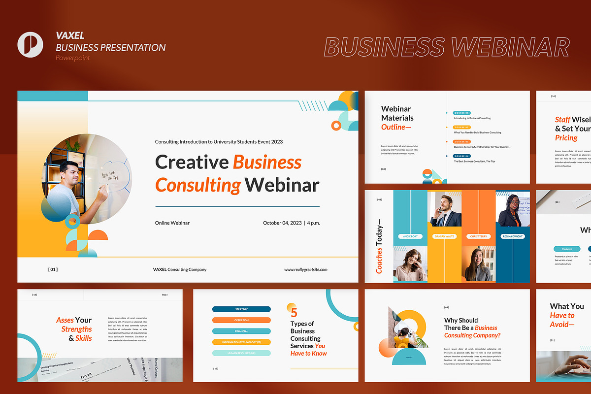 Vaxel - Modern Webinar Presentation, a Presentation Template by peterdraw (Photo 4 of 34)