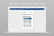Event Schedule | MS Word & Indesign, a Stationery Template by Leaflove (Thumbnail 5 of 5)