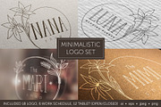 Minimalistic logo set. Logo template, a Branding & Logo Template by Ksenia Zmey (Thumbnail 1 of 11)