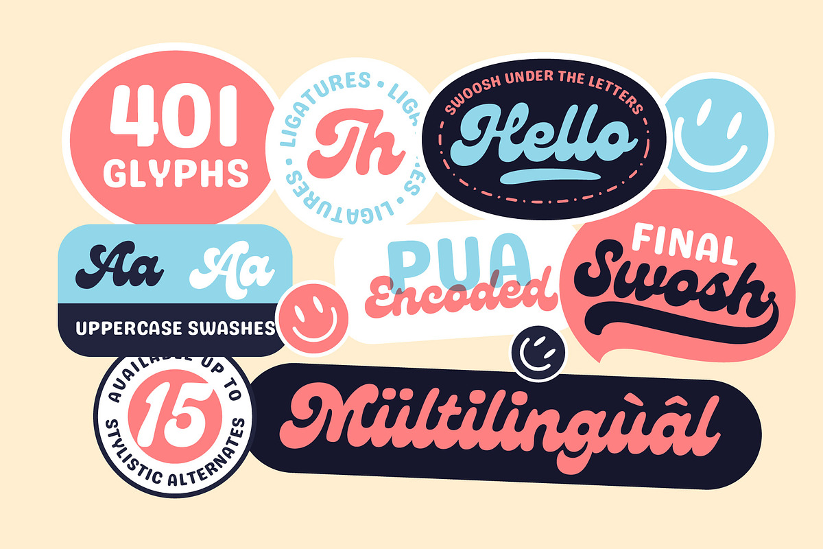 Genty - Bold Rounded Typeface, a Script Font by Flavortype (Photo 6 of 18)