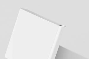 Thin Square Box Mockup