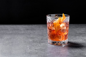 Old Fashioned Cocktail with Orange Peel, a Food & Drink Photo by etorres69