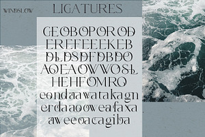 Windslow Modern Ligature Font