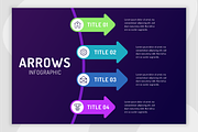 Arrows Infographic Template, a Templates & Theme by Bartama Graphic (Thumbnail 2 of 4)