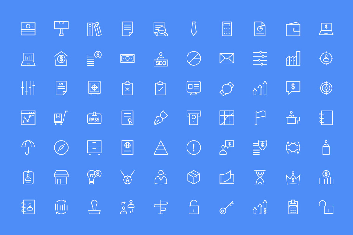 150+ Business and Finance Icons preview 2