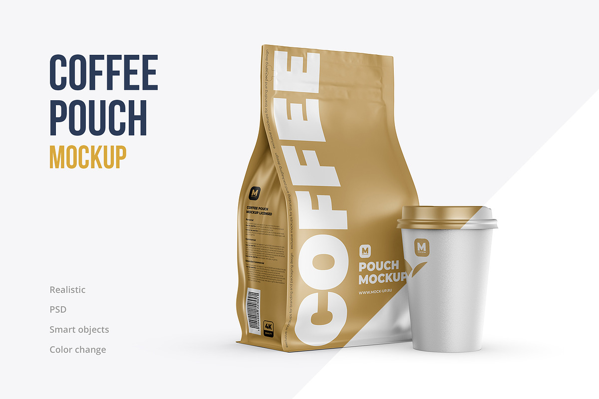 Zip Flat Bottom Pouch mockup 5PSD, a Packaging Mockup by easymock (Photo 2 of 13)