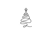 Christmas Tree Logo, a Branding & Logo Template by Vectorium Studio (Thumbnail 1 of 2)