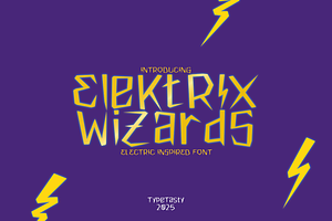 ELEKTRIX WIZARDS – Electric Font