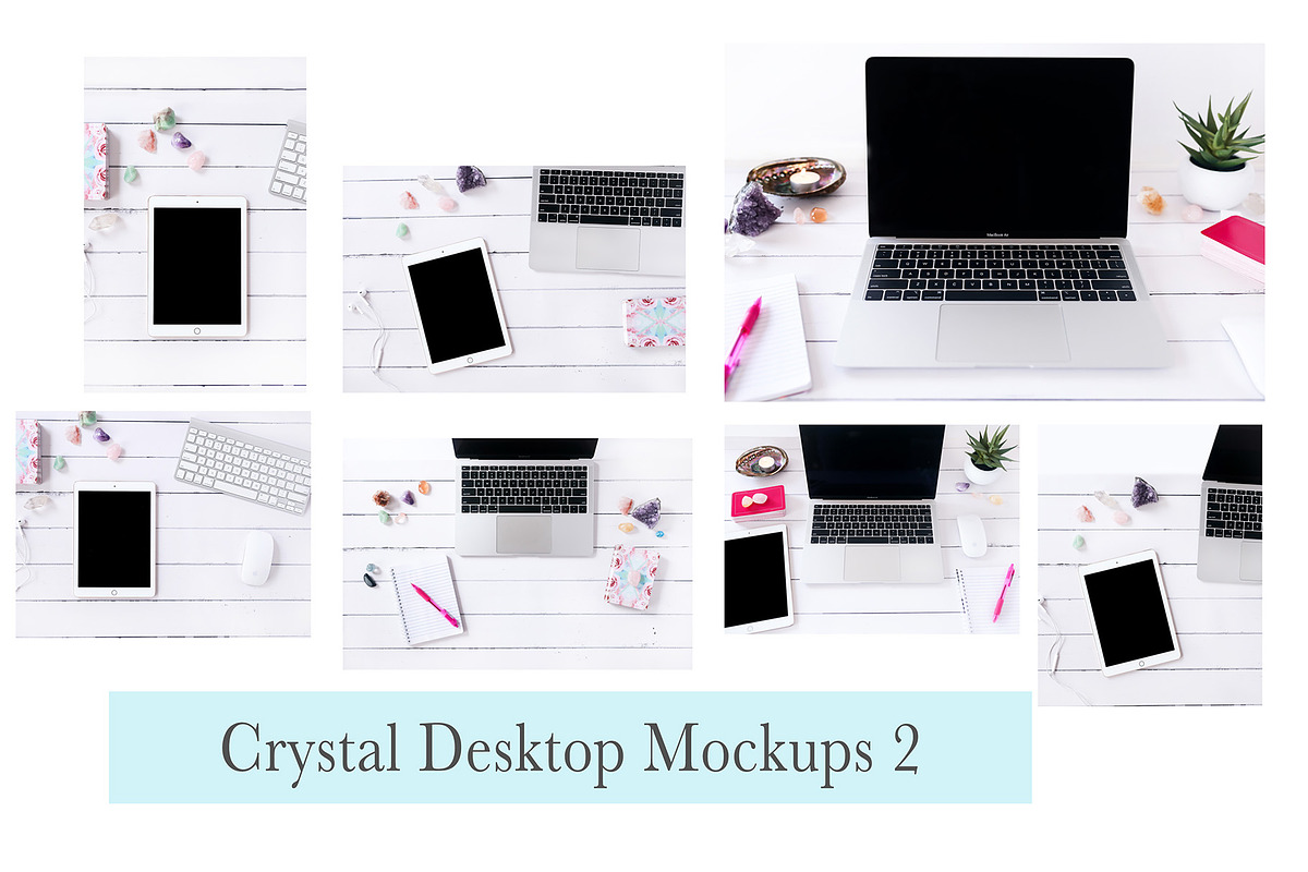 Crystal Desktop Mockups 2, an iPad Mockup by SunnyTangerine Stock (Photo 2 of 5)