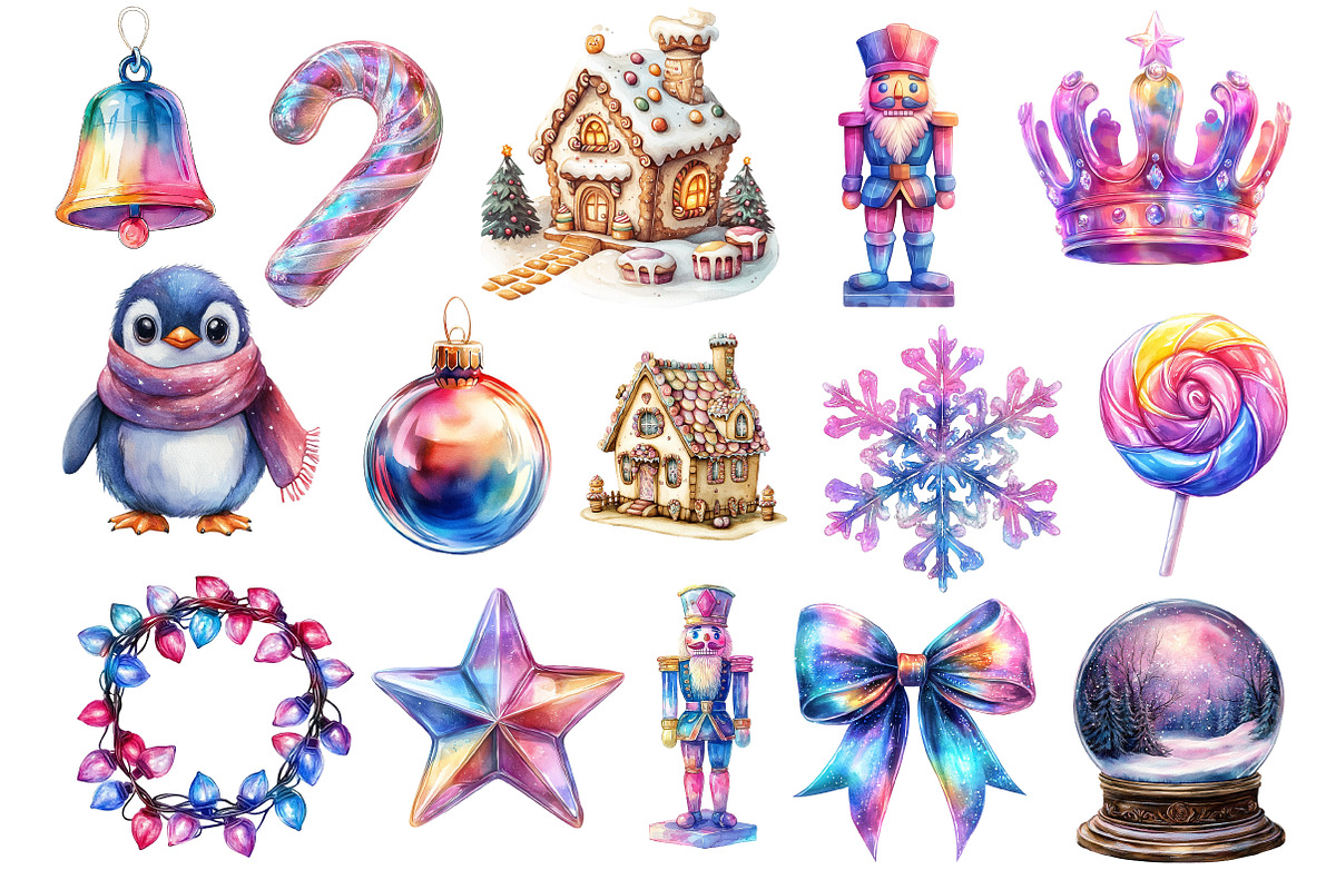 Iridescent Christmas Sublimation, an Illustration by Dream Creation (Photo 4 of 4)