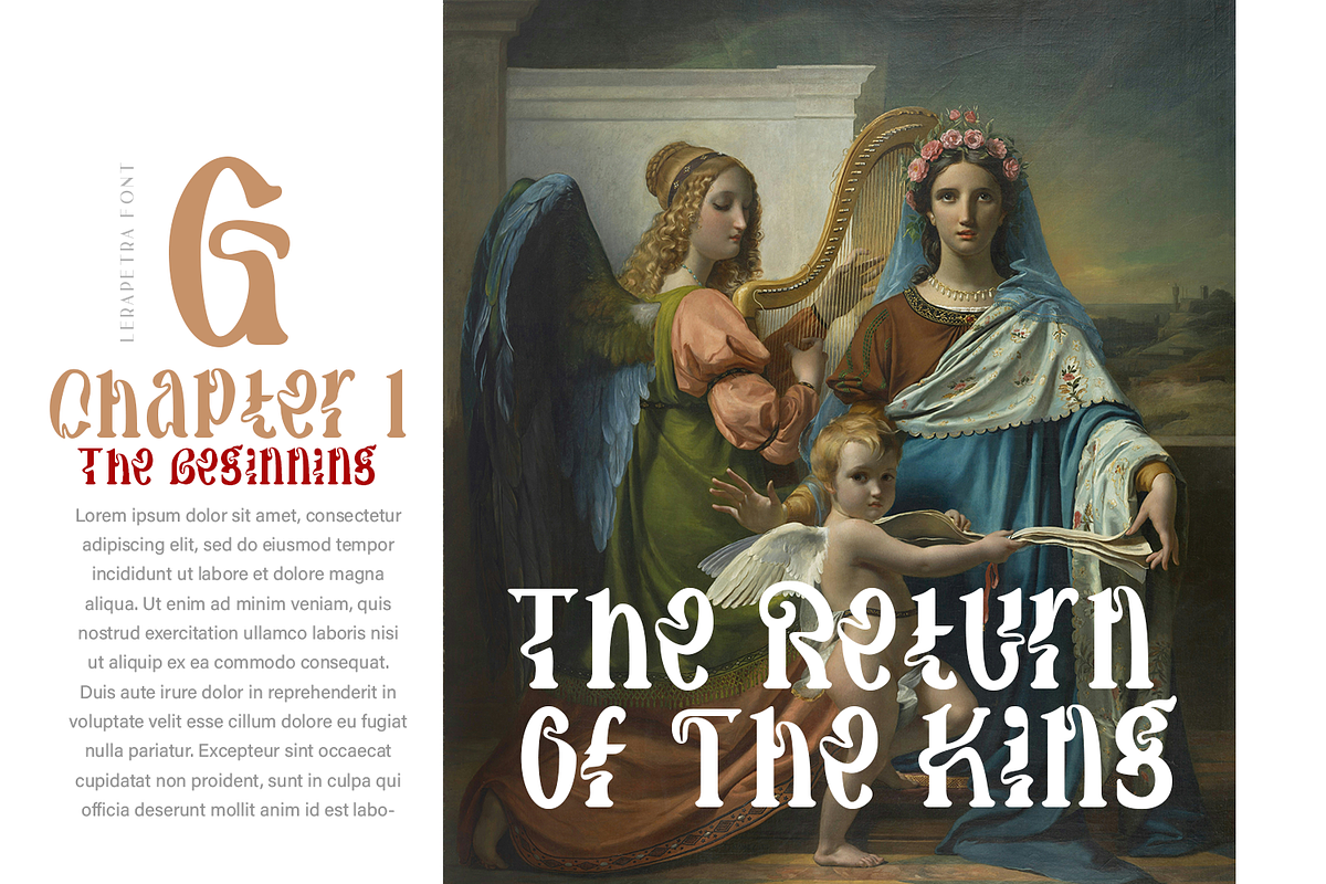 Lerapetra Display Font, a Blackletter Font by TypeClassHeroes (Photo 2 of 10)