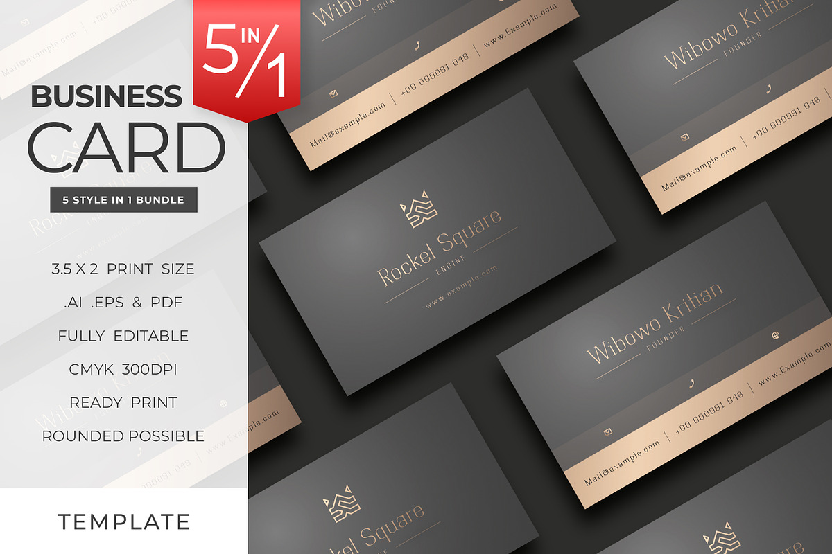 Premium Man Business Card - V.85, a Business Card Template by Ctrl space studio (Photo 1 of 6)