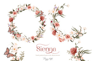 Wild Floral Illustrations - Sienna