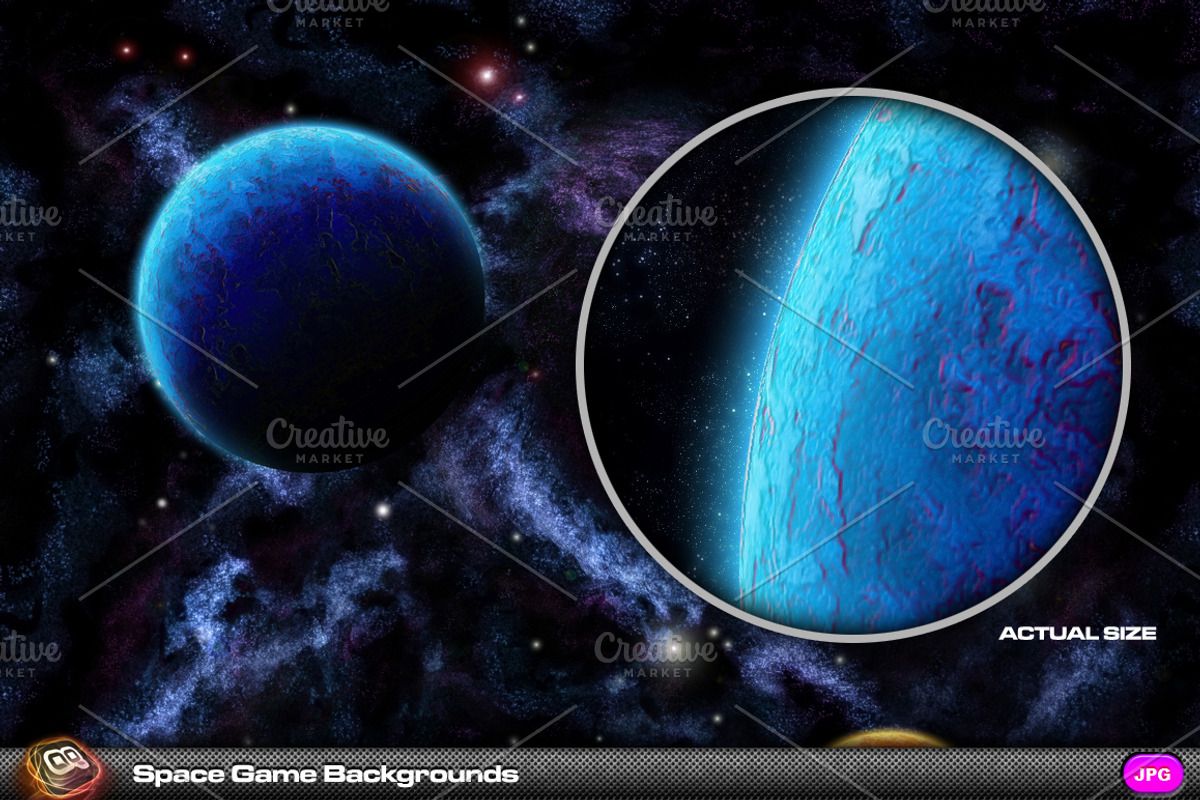 Space Scene Game Backgrounds, an Illustration by quicky (Photo 1 of 4)