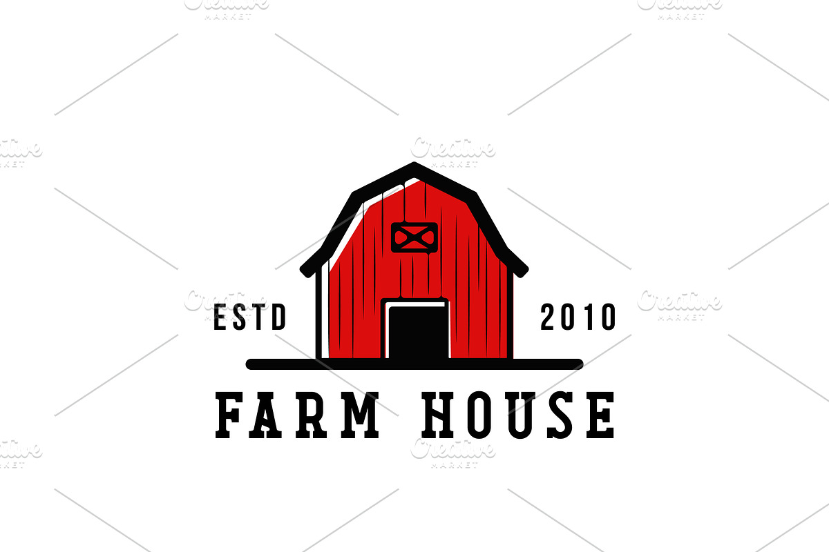 Texas Farm Barn House Logo Design, a Branding & Logo Template by AlvinStd