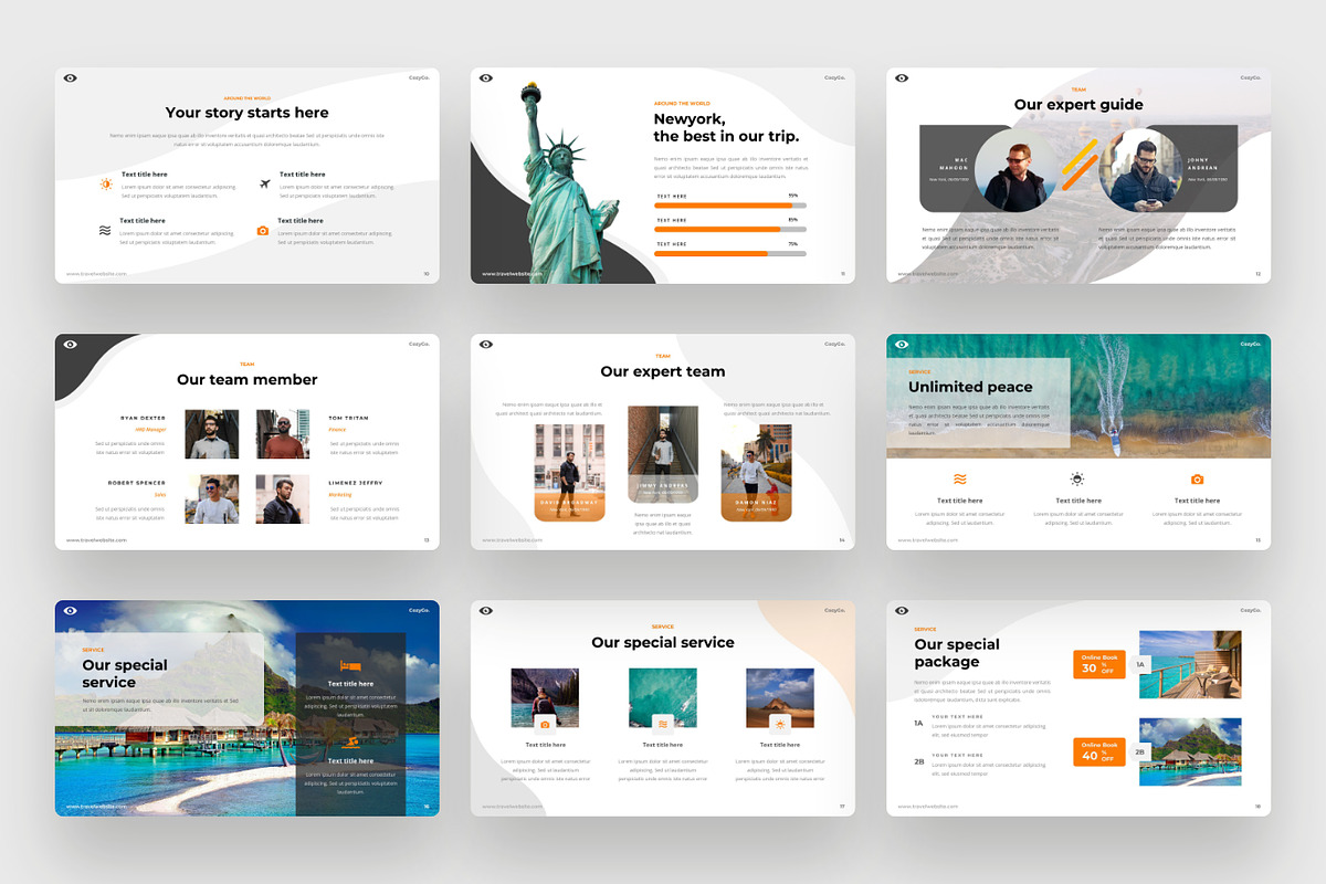 CozyGo - Tours & travel Keynote, a Presentation Template by BeadyLab (Photo 3 of 6)