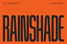 Rainshade - Condensed Display Font