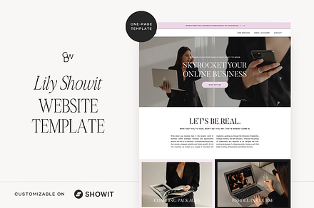 Showit One-Page Website Template