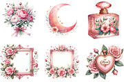 Pink Mother's Day Clipart, an Illustration by DreamArtGraphic (Thumbnail 3 of 4)
