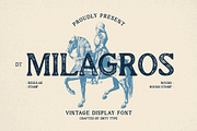 DT Milagros - Vintage Display Font, a Symbol Font by Dryy.type (Thumbnail 1 of 9)