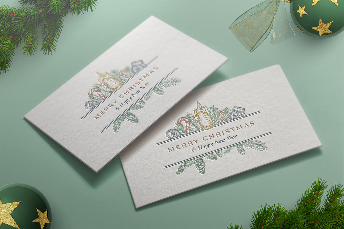 Gentle Christmas Frame Labels, a Branding & Logo Template by Createvil (Photo 8 of 12)
