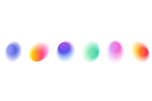 Soft Pastel Gradient Circle. Round