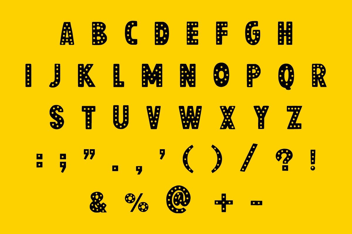 Jackpot Games - Dot Font, a Handwritten Font by Fourteen Letter (Photo 6 of 8)