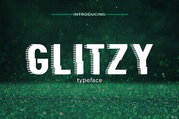 Glitzy Typeface preview 7