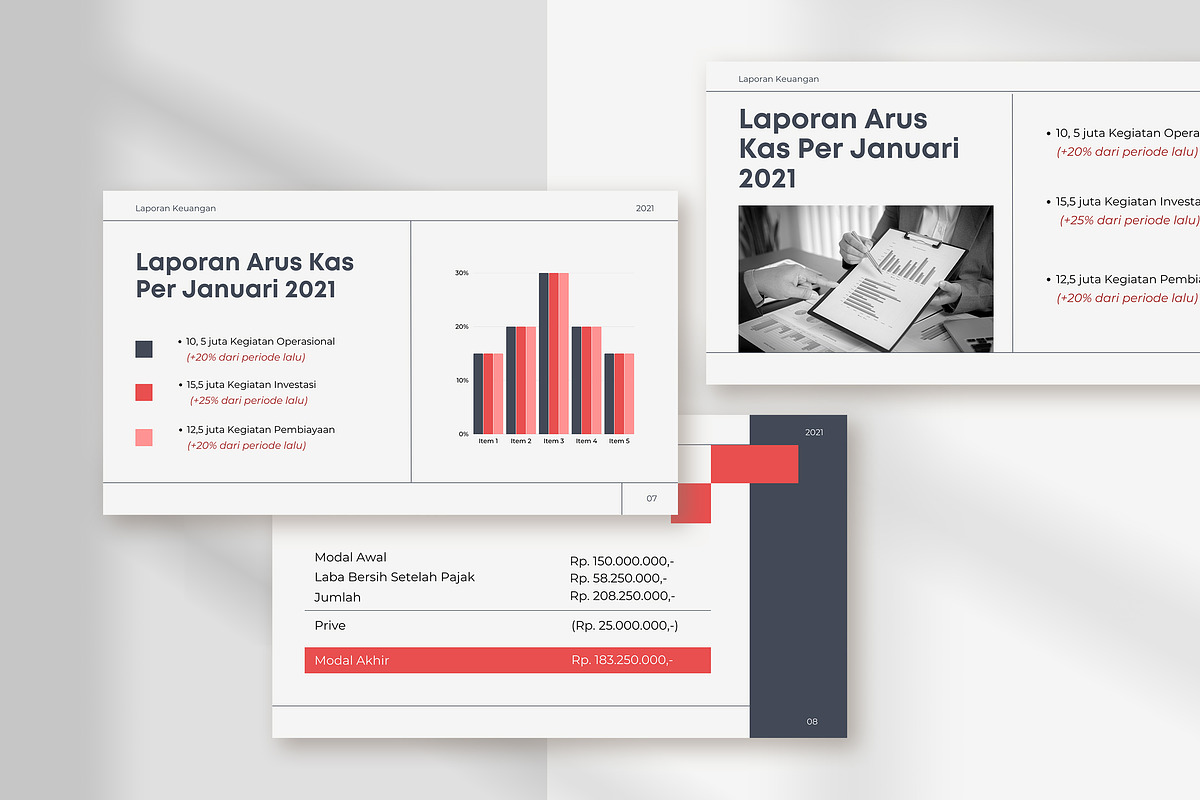 Financial Report Presentation, a Presentation Template by peterdraw (Photo 4 of 6)
