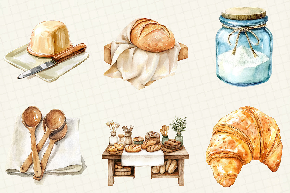 Neutral Baking Sublimation Clipart, an Illustration by OK Design (Photo 3 of 5)