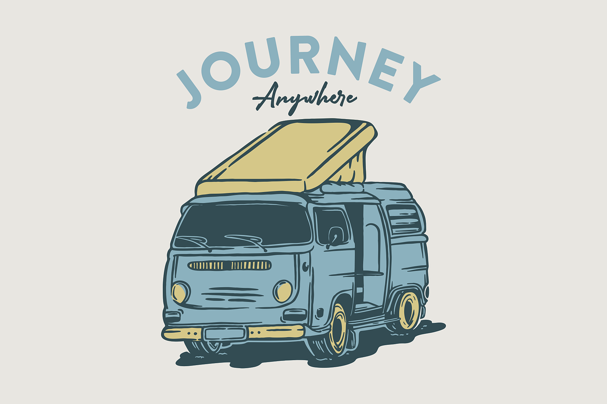 Journey Anywhere, a Transportation Illustration by Mangustudio (Photo 1 of 3)